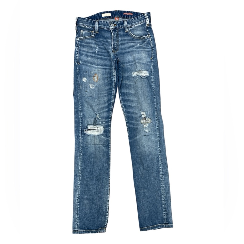Pilcro Relaxed Fit Distressed Straight Leg Jeans